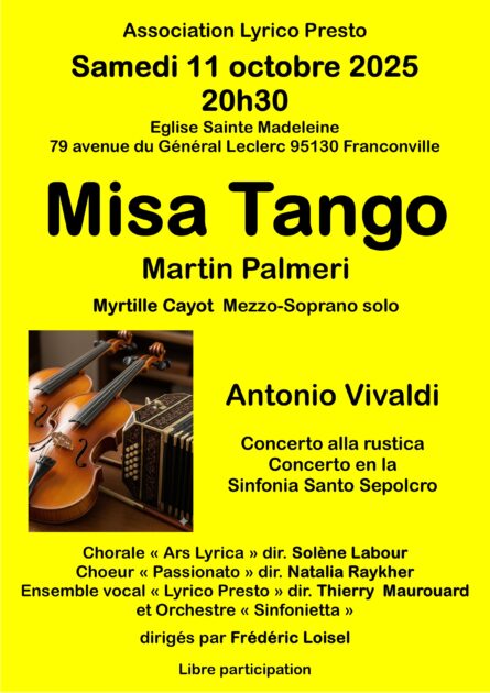 CONCERT Misa Tango Franconville