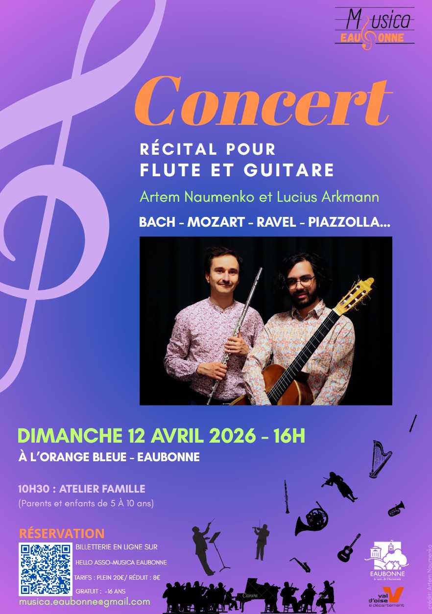 Concert Musica Eaubonne - 12 avril 2026