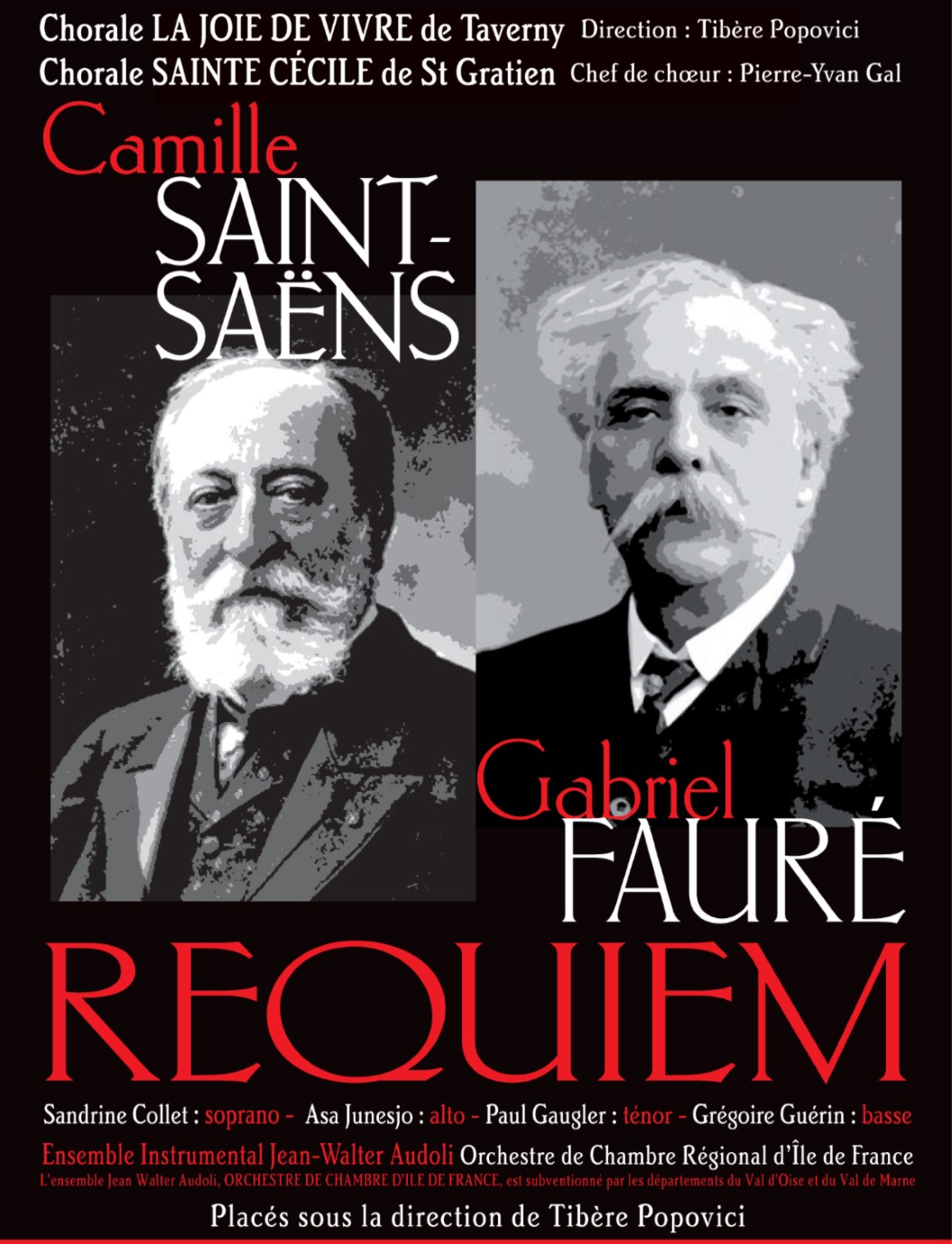 REQUIEM DE FAURE ET SAINS SAENS