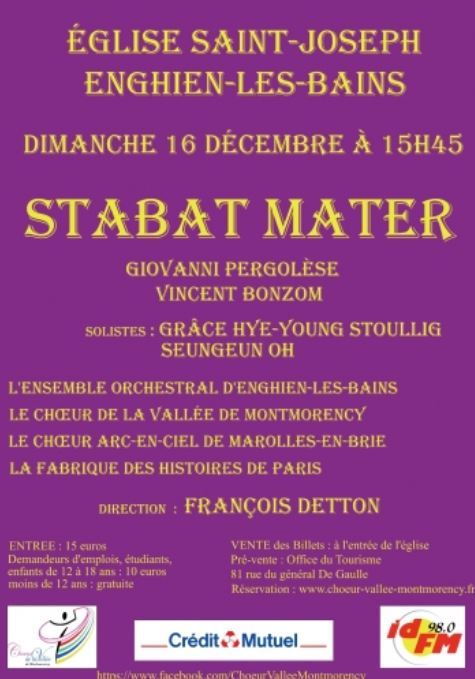 STABAT MATER à Enghien - décembre 2018