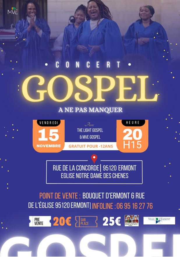 Concert Light Gospel et MVE Gospel - Ermont 2024