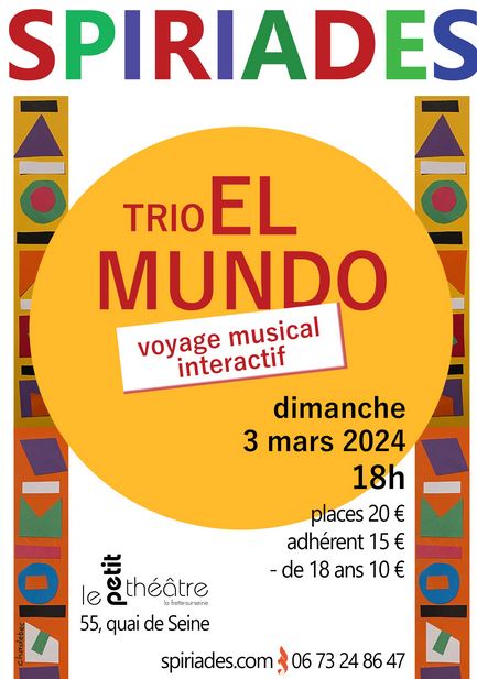 Concert du Trio El Mundo - La Frette-sur-Seine