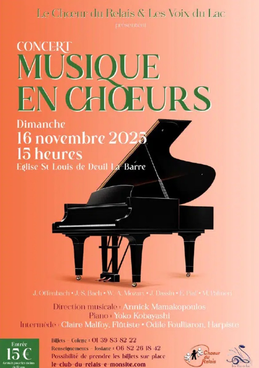 CONCERT Musique en choeurs CONCERT Musique en choeurs