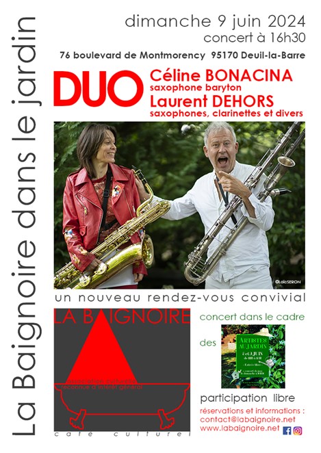 Concert La baignoire dans le Jardin - 9 juin 2024