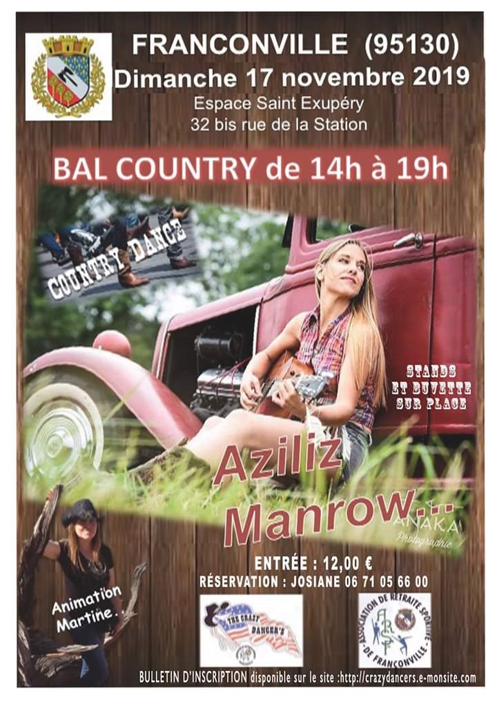 Bal country à Franconville le 17 novembre 2019