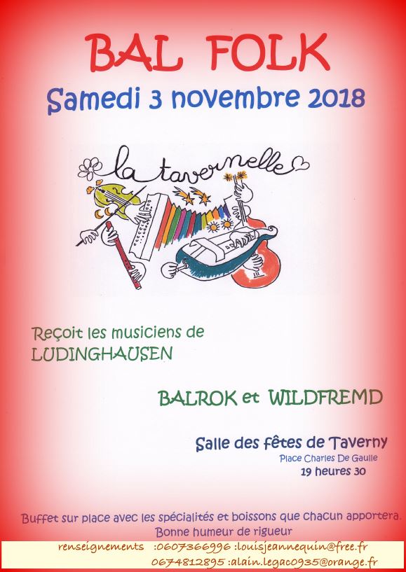 Bal Folk à Taverny le 3 novembre 2018