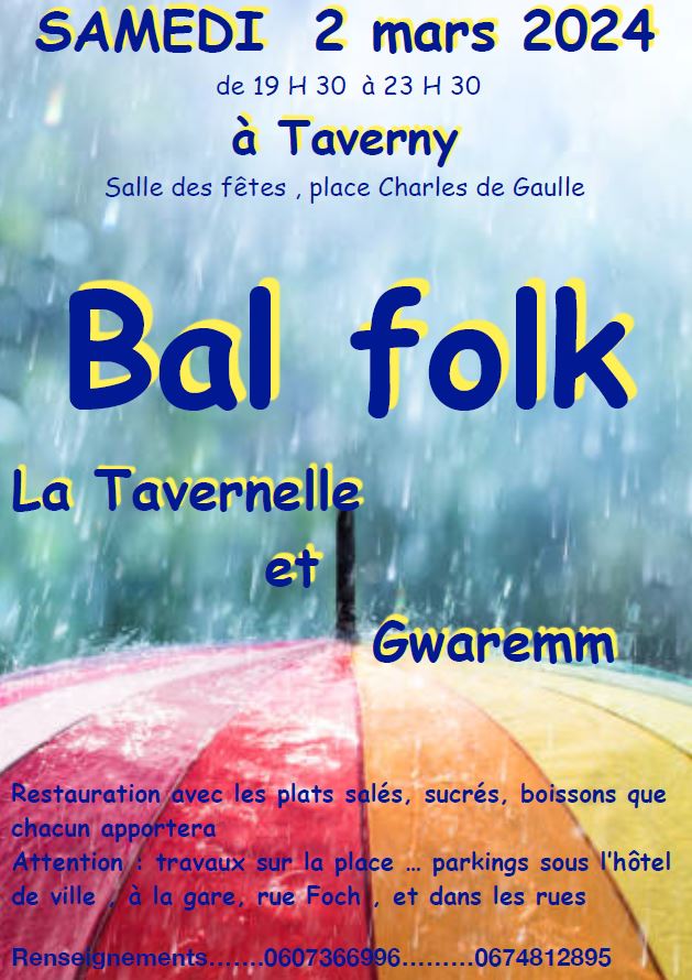 Bal Folk Taverny avec La Tavernelle et Gwaremm