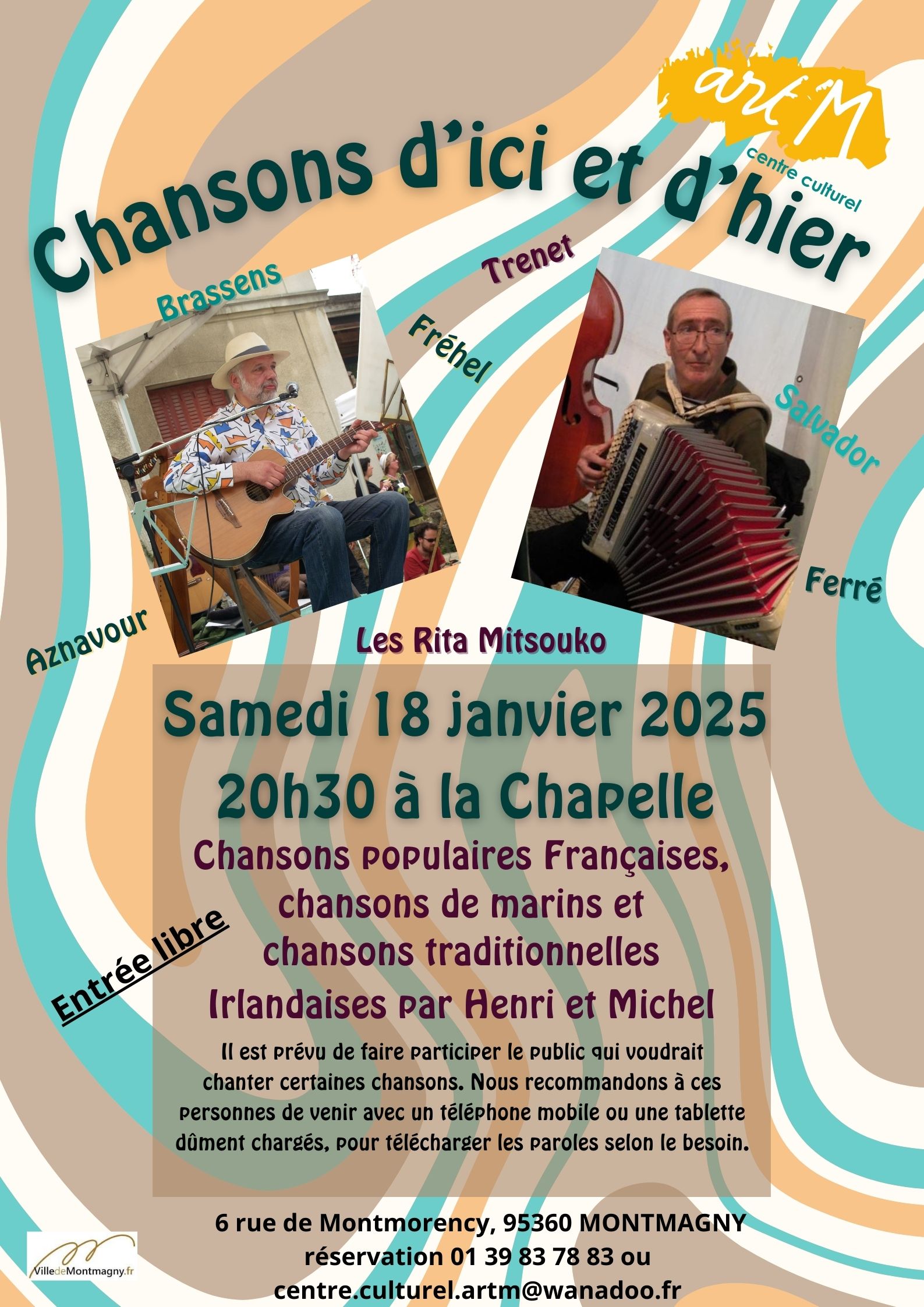 SPECTACLE Chansons d'ici et d'hier - 2025