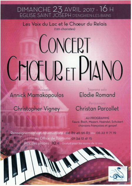 Concert CHOEUR ET PIANO à Enghien - 2017