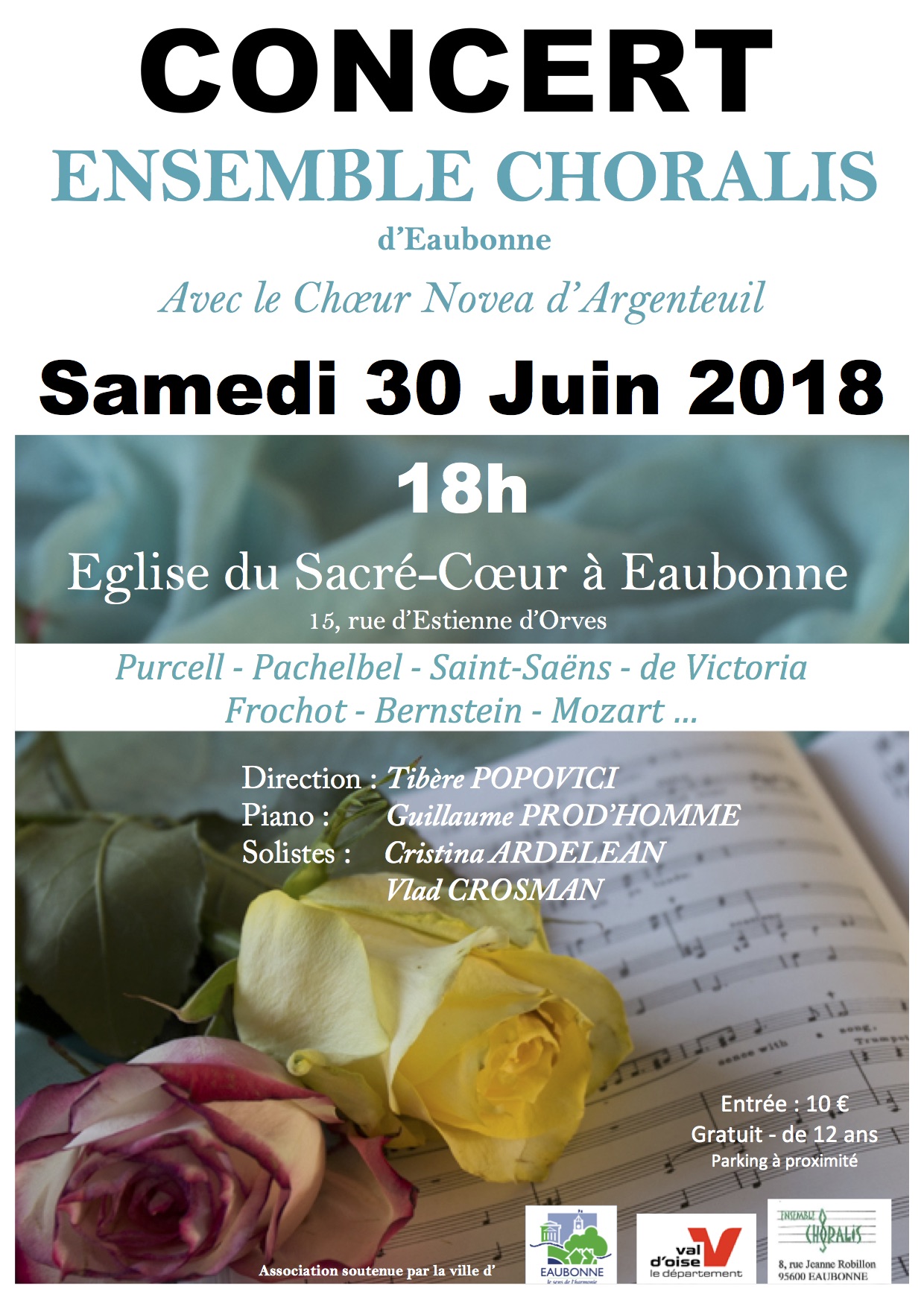 Concert de l'ensemble Choralis et le Choeur Novae