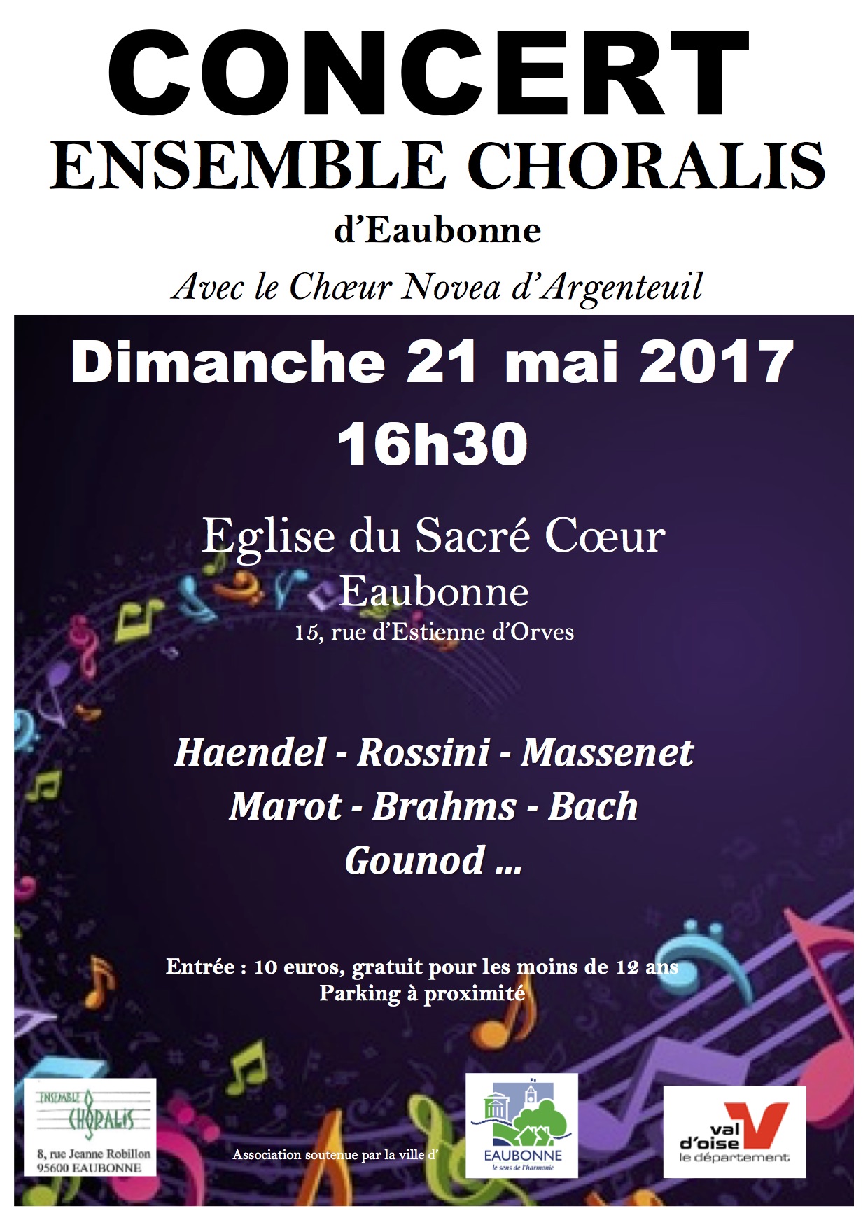 Concert de Choralis et du Choeur Novea