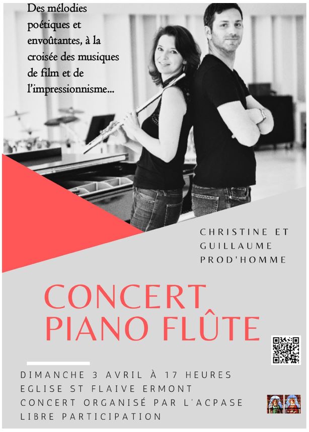 Concert de Christine et Guillaume Prodhomme - Ermont