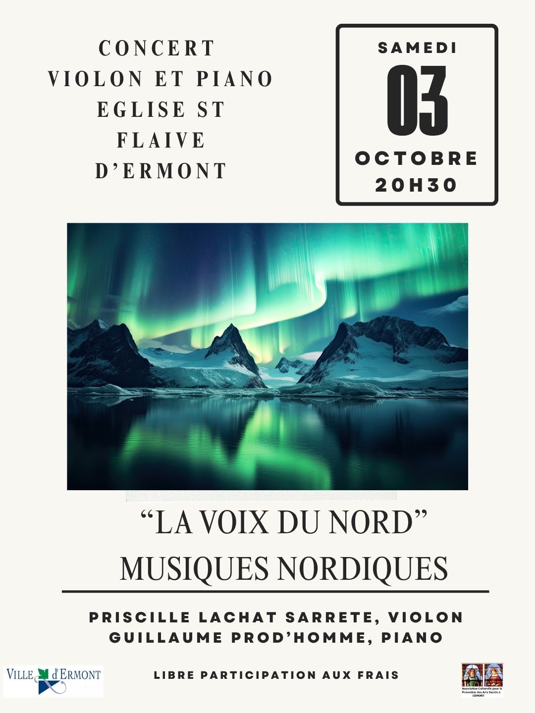 CONCERT violon et piano - Ermont - 3 octobre 2026