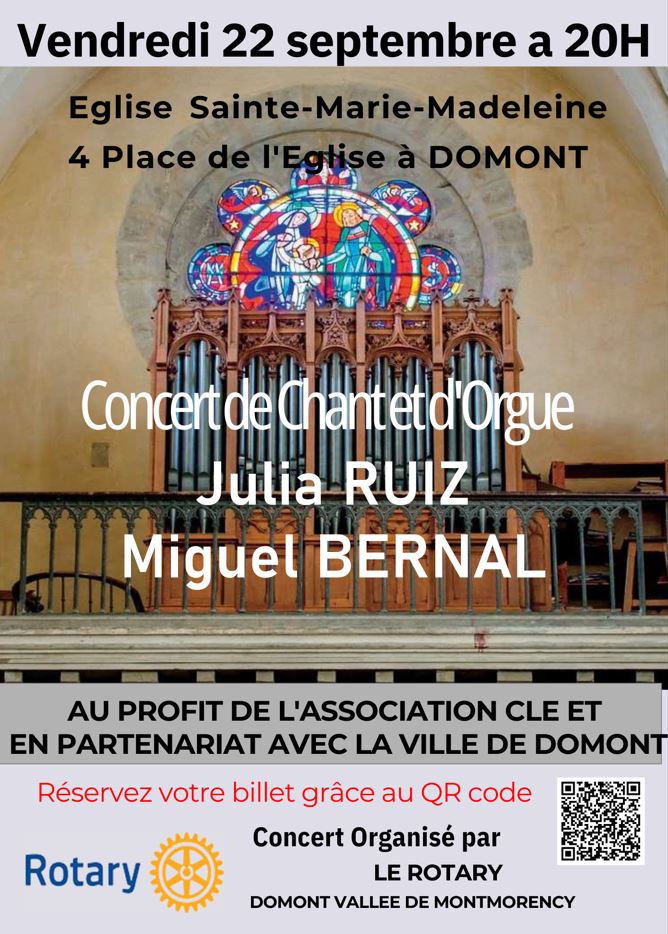 Concert chant orgue Julia Ruiz Miguel Bernal