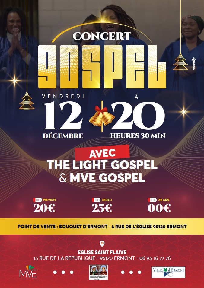 CONCERT GOSPEL 12 décembre 2025