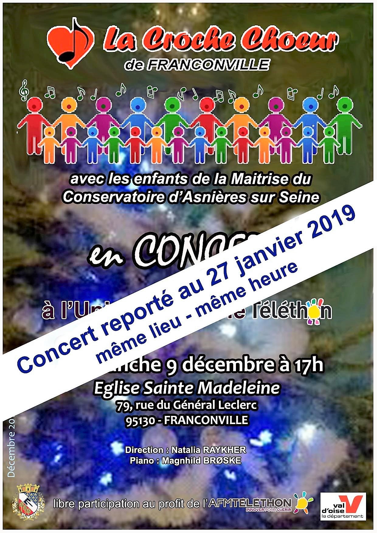 Concertde la Croche Choeur - 27 janvier 2019