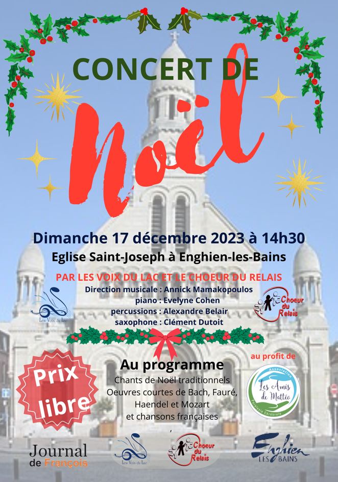 Concert Noël Enghien 17 décembre 2023