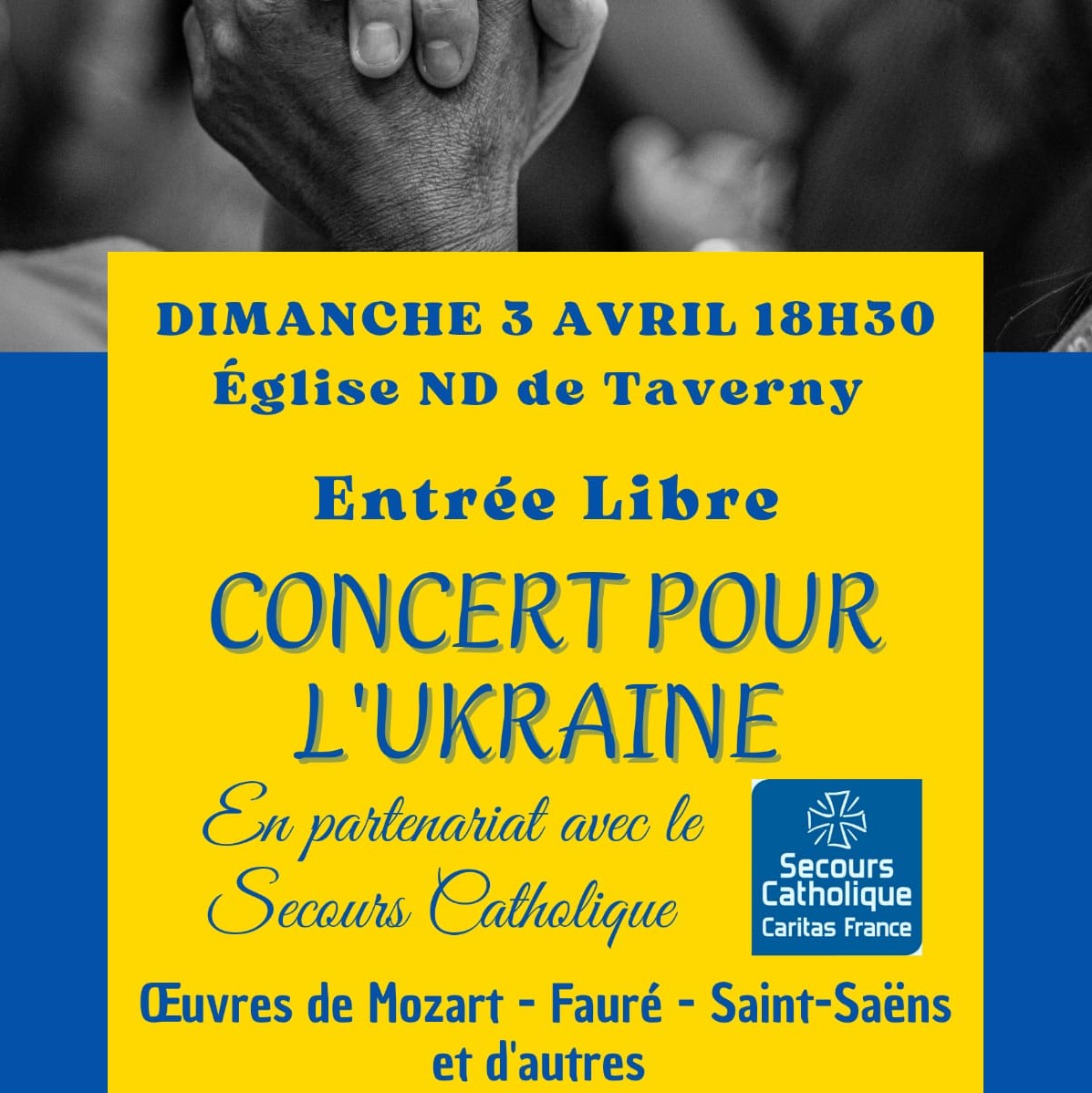 Concert pour l'Ukraine Taverny le 3 avril 2022