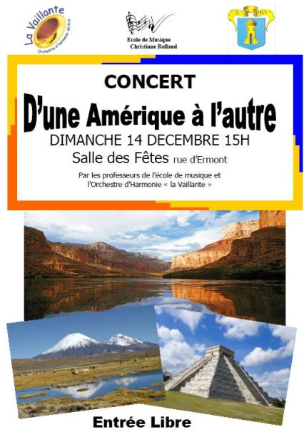 Concert D'UNE AMERIQUE A L'AUTRE