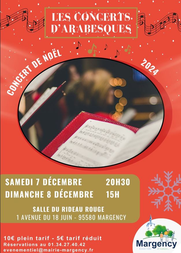Concert de Noël Margency 2024 - concerts d'Arabesques
