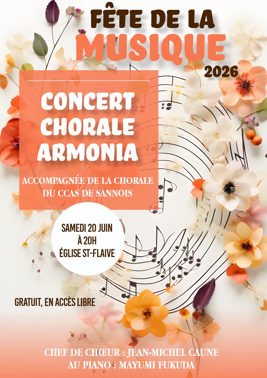 Concert chorale Armonia - juin 2026