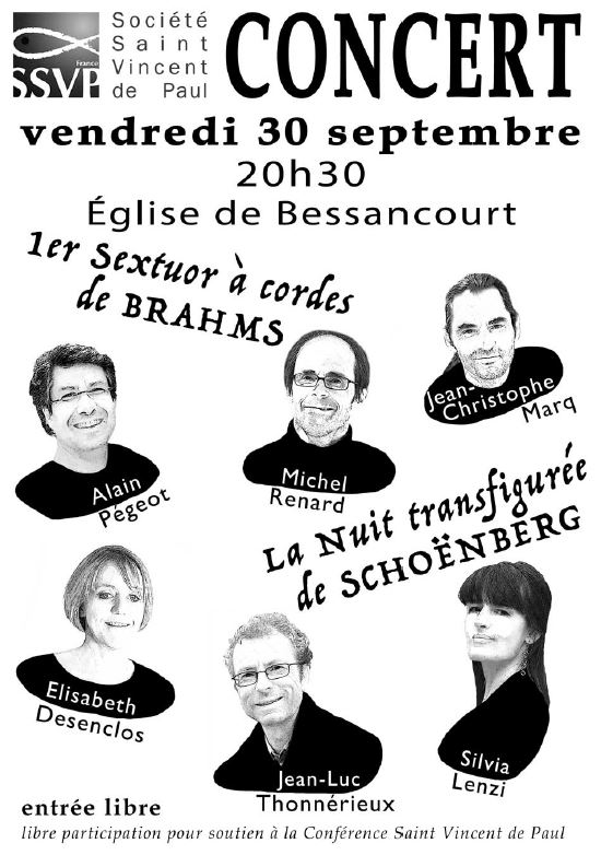 Concert à Bessancourt le 30 septembre 2016