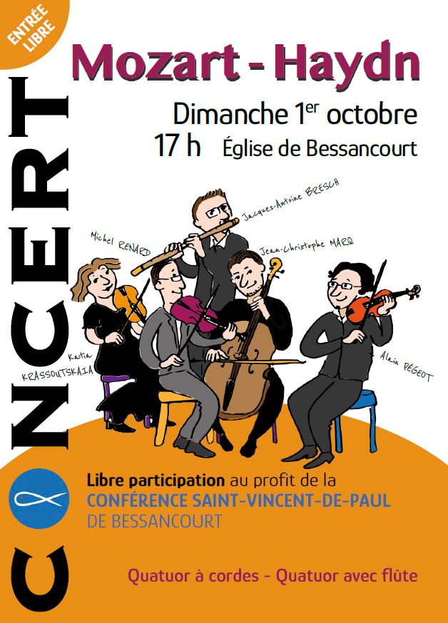 Concert Mozart Haydn - 1er octobre 2023 à Bessancourt