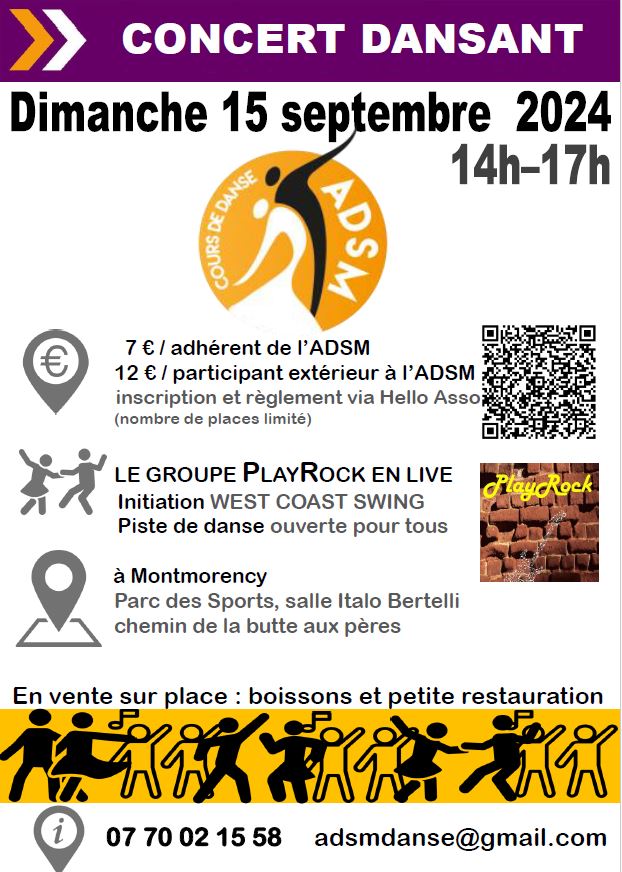 Concert dansant Montmorency - 15 septembre 2024
