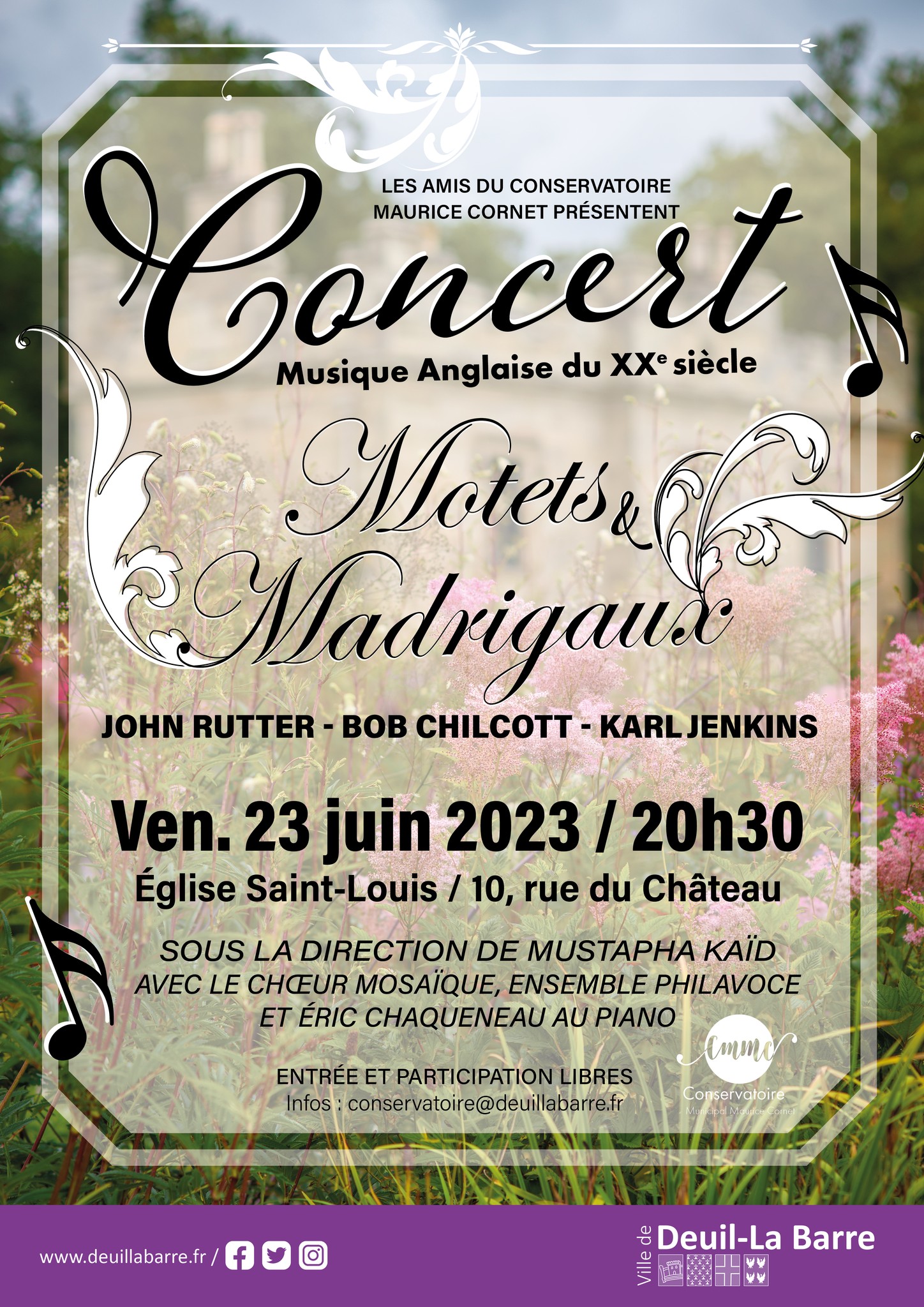 Concert Notets et Madrigaux - Deuil-la-Barre - 23 juin 2023