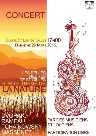 CONCERT EGLISE SAINT LEU 29 MARS 2015