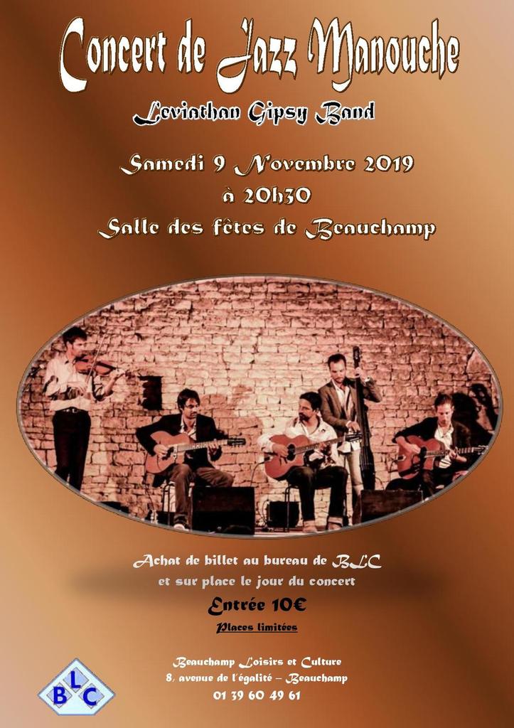 Concert jazz manouche avec 