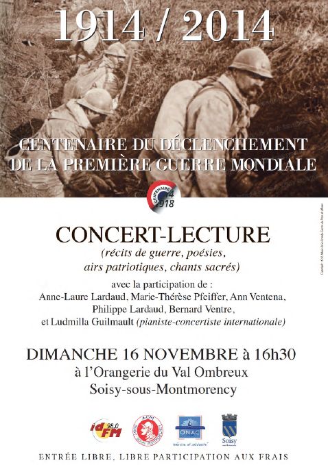 CONCERT LECTURE spécial 1914 - 1918