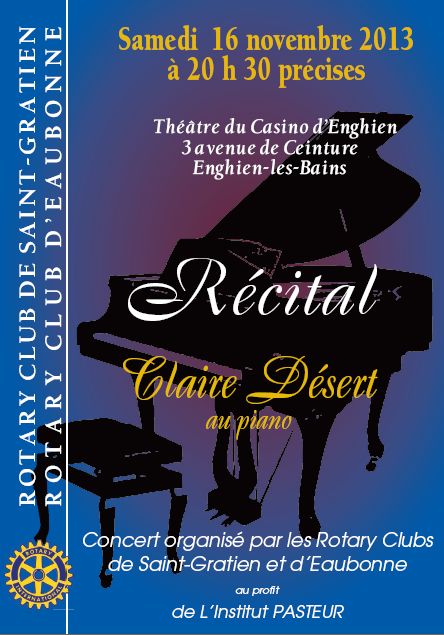 RECITAL AU PIANO DE CLAIRE DESERT