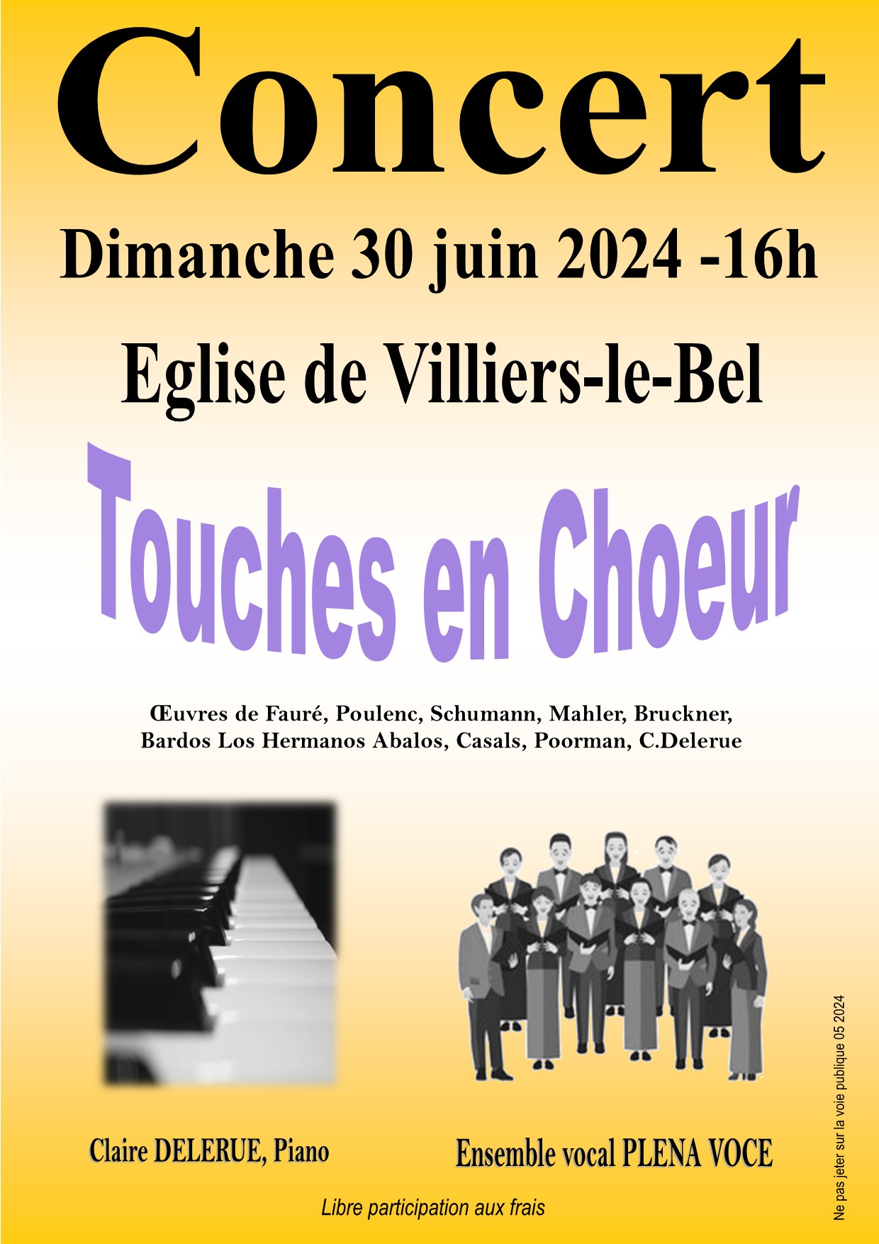 Concert Plena Voce - Claire Delerue - Villiers-le-Bel