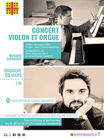 Concert Violon et Orgue - Montmorency