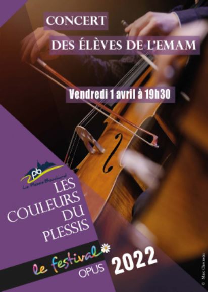 Concert des élèves de l'EMAM - 1er avril 2022