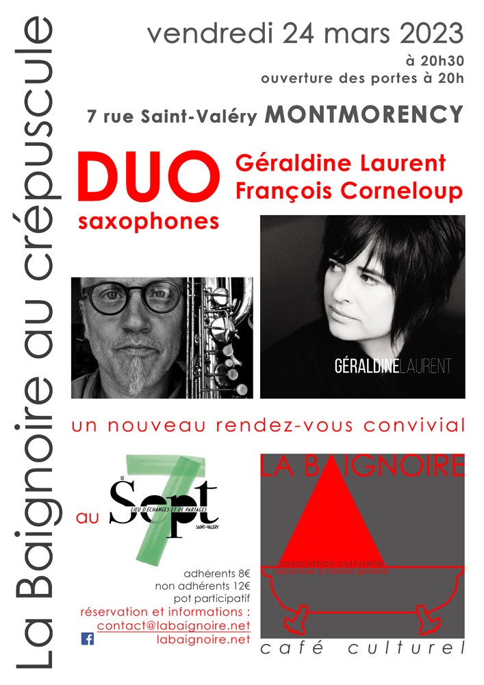 Duo saxo - La Baignoire 2023