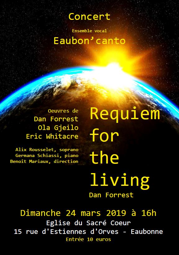 Concert de la Chorale Eaubon'Canto - 24 mars 2019