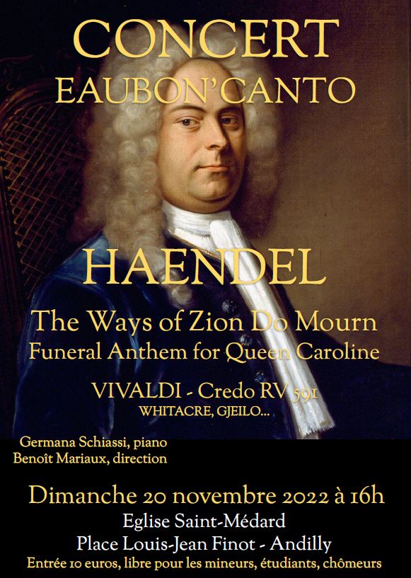 Concert Eaubon Canto Andilly le 20 novembre 2022
