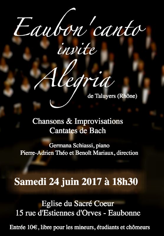 EAUBON' CANTO et ALEGRIA 24 JUIN 2017