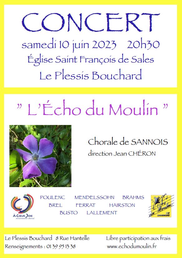 Echo du Moulin - concert 10 juin 2023