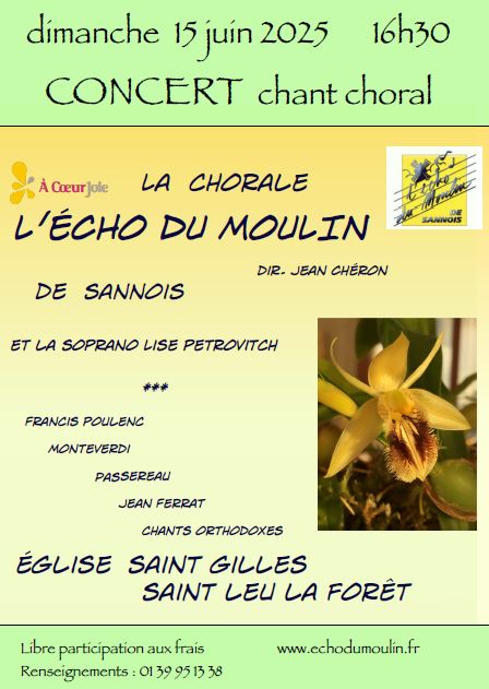 Concert Echo du Moulin - 15 juin 2025 - Saint-Leu-la-Forêt