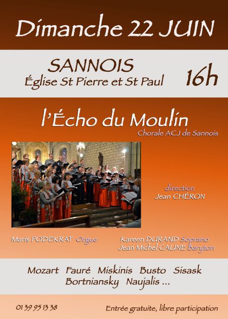 CONCERT L'ECHO DU MOULIN 22 juin 2014