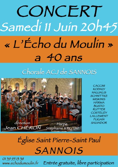 concert de l'ECHO DU MOULIN