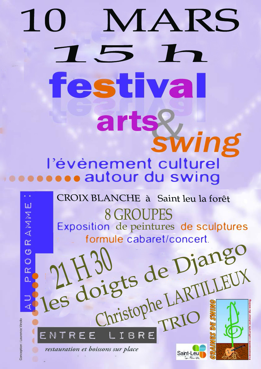 Festival Arts & Swing Saint-Leu 10 mars 2018