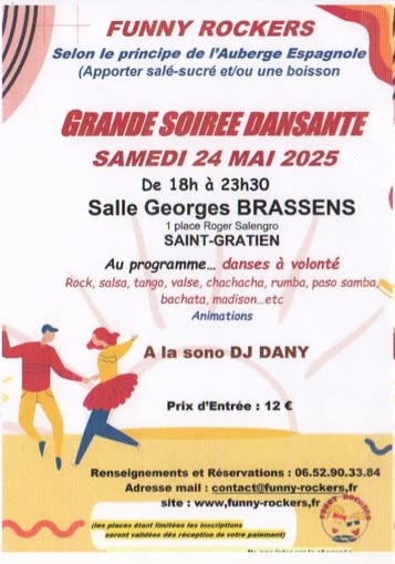 Soirée dansante Funny Rockers Saint-Gratien - 24 mai 2025
