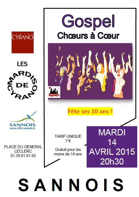 conecrt CHOEUR A COEUR à SANNOIS