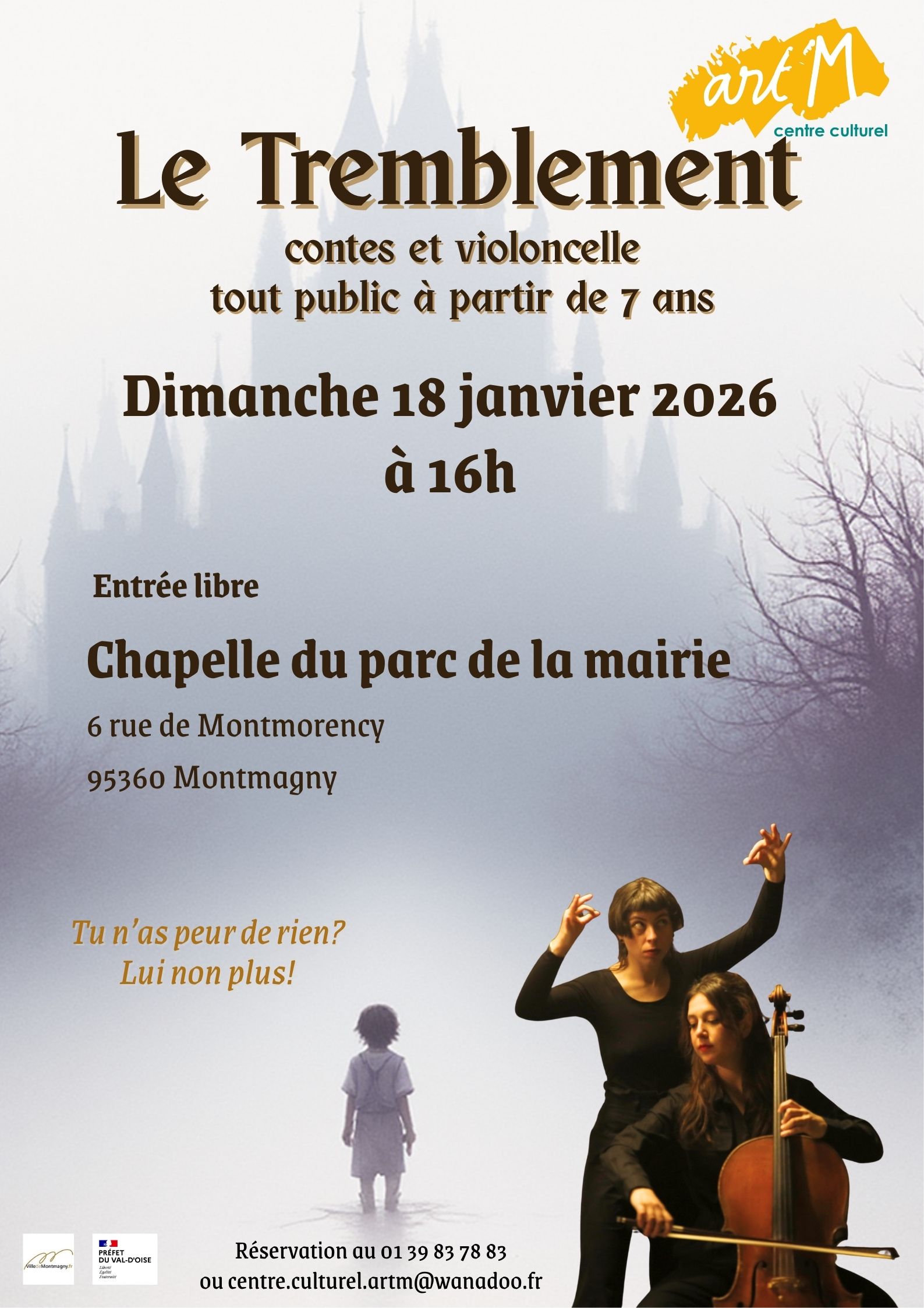 Conte et violoncelle Le tremblement - Montmagny