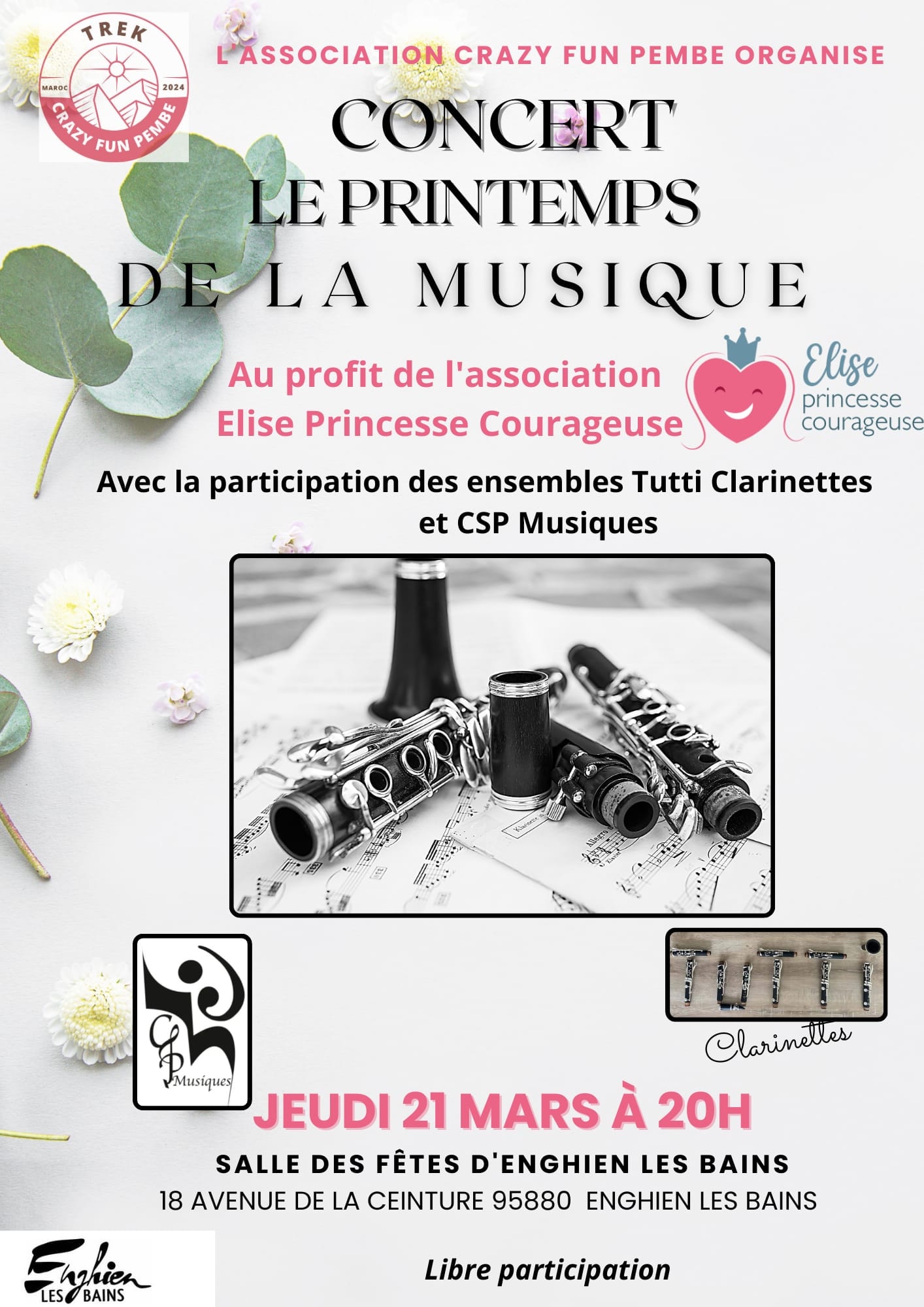 Concert Le Printemps de la musique - Enghien - 21 mars 2024