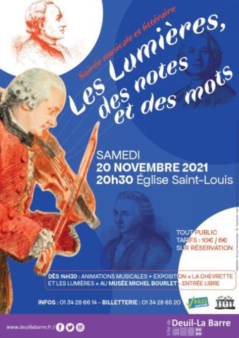 Soirée musicale et litteraire - Deuil - 20 novembre 2021